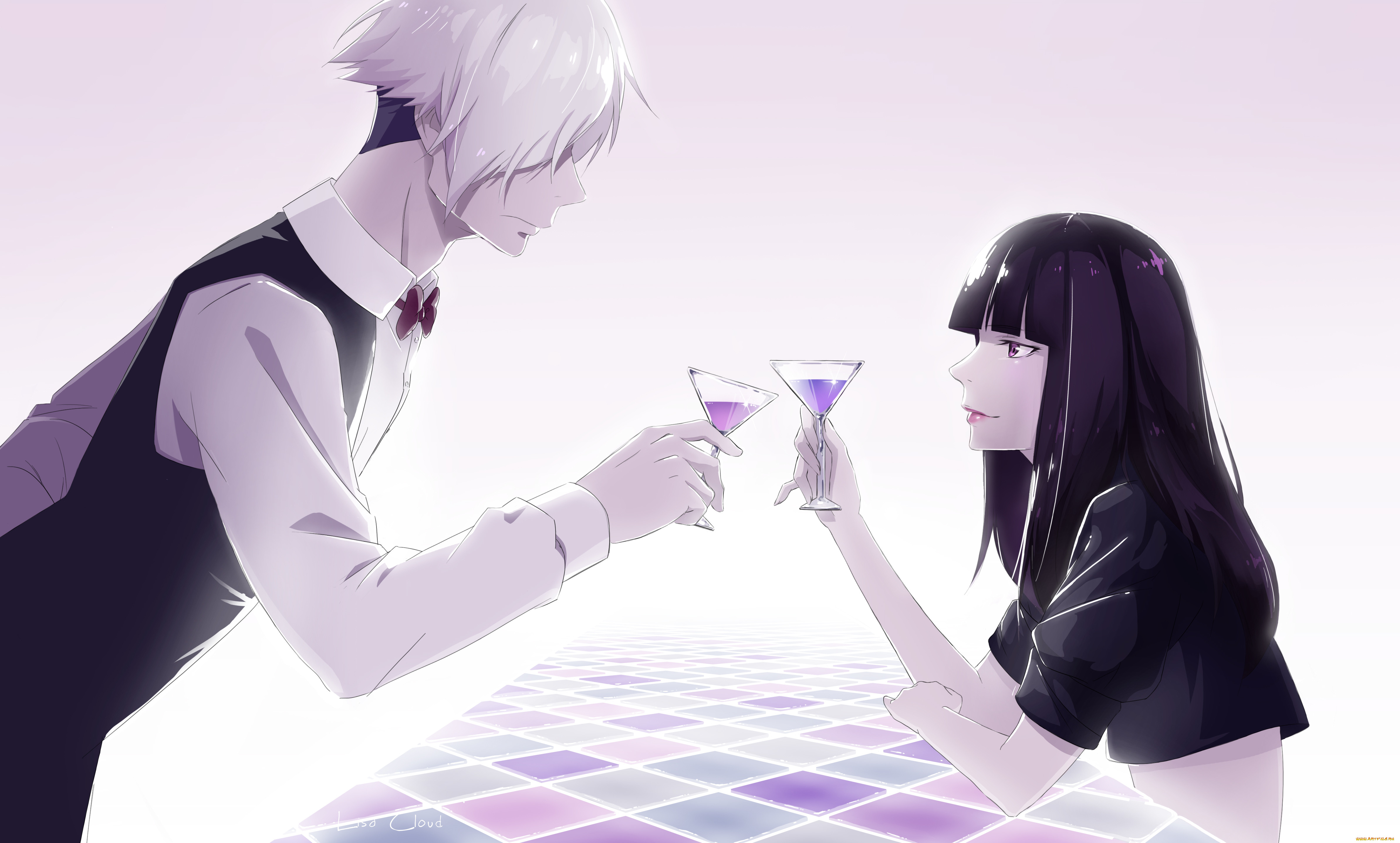 , death parade, , , , kurokami, no, onna, decim, death, parade, art